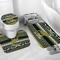 Christmas T Rex Tree Bathroom Set Xmas Holiday Patterns - Wonder Print Shop