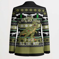 Christmas T Rex Tree Blazer Xmas Holiday Patterns - Wonder Print Shop