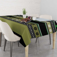 Christmas T Rex Tree Tablecloth Xmas Holiday Patterns - Wonder Print Shop