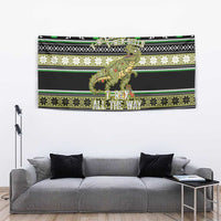 Christmas T Rex Tree Tapestry Xmas Holiday Patterns - Wonder Print Shop