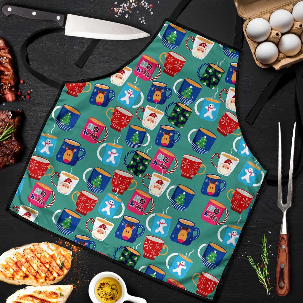 Christmas Teapot Group Apron Xmas Holiday Patterns - Wonder Print Shop