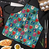 Christmas Teapot Group Apron Xmas Holiday Patterns - Wonder Print Shop