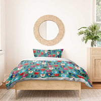 Christmas Teapot Group Bedding Set Xmas Holiday Patterns - Wonder Print Shop
