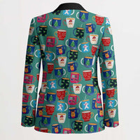 Christmas Teapot Group Blazer Xmas Holiday Patterns - Wonder Print Shop