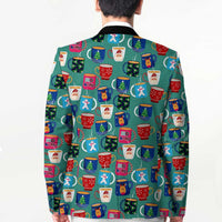 Christmas Teapot Group Blazer Xmas Holiday Patterns - Wonder Print Shop