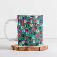 Christmas Teapot Group Ceramic Mug Xmas Holiday Patterns - Wonder Print Shop