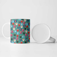 Christmas Teapot Group Ceramic Mug Xmas Holiday Patterns - Wonder Print Shop