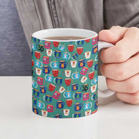 Christmas Teapot Group Ceramic Mug Xmas Holiday Patterns - Wonder Print Shop