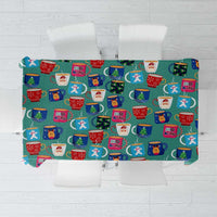 Christmas Teapot Group Tablecloth Xmas Holiday Patterns - Wonder Print Shop