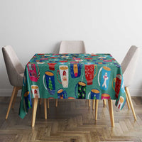 Christmas Teapot Group Tablecloth Xmas Holiday Patterns - Wonder Print Shop
