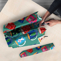 Christmas Teapot Group Umbrella Xmas Holiday Patterns - Wonder Print Shop