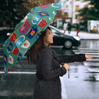 Christmas Teapot Group Umbrella Xmas Holiday Patterns - Wonder Print Shop