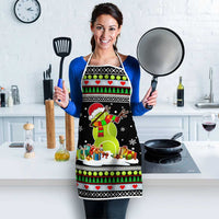 Christmas Tennis Snowman Apron Xmas Holiday Patterns - Wonder Print Shop