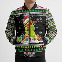Christmas Tennis Snowman Bomber Puffer Jacket Xmas Holiday Patterns - Wonder Print Shop