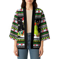 Christmas Tennis Snowman Kimono Xmas Holiday Patterns - Wonder Print Shop