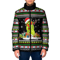 Christmas Tennis Snowman Padded Jacket Xmas Holiday Patterns - Wonder Print Shop