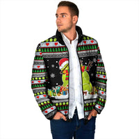 Christmas Tennis Snowman Padded Jacket Xmas Holiday Patterns - Wonder Print Shop