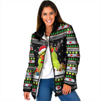 Christmas Tennis Snowman Padded Jacket Xmas Holiday Patterns - Wonder Print Shop