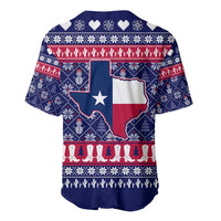 Christmas Texas Map Symbols Baseball Jersey Xmas Holiday Patterns - Wonder Print Shop