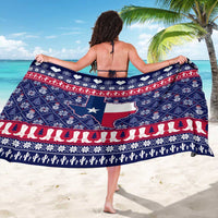 Christmas Texas Map Symbols Sarong Xmas Holiday Patterns - Wonder Print Shop