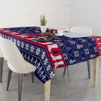 Christmas Texas Map Symbols Tablecloth Xmas Holiday Patterns - Wonder Print Shop