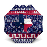 Christmas Texas Map Symbols Umbrella Xmas Holiday Patterns - Wonder Print Shop