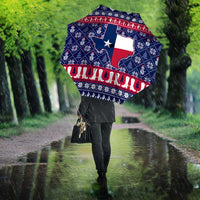 Christmas Texas Map Symbols Umbrella Xmas Holiday Patterns - Wonder Print Shop