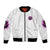 Walk Away Fire Eyes Skull Bomber Jacket - Wonder Print Shop