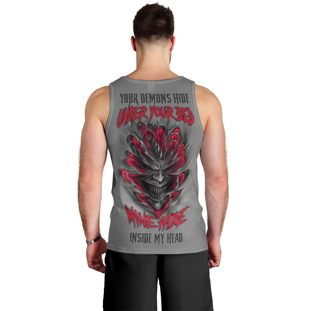 Your Demons Hide Under Your Bed Men Tank Top - Wonder Print Shop