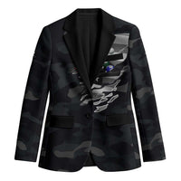 Custom American Flag Billiards Blazer with 8-Ball Wings and Camo Background - Wonder Print Shop