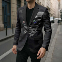 Custom American Flag Billiards Blazer with 8-Ball Wings and Camo Background - Wonder Print Shop