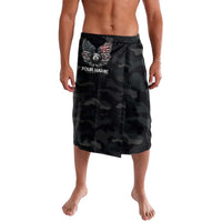 Custom American Flag Billiards Lavalava with 8-Ball Wings and Camo Background - Wonder Print Shop