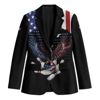 Custom Patriotic Bowling Blazer with Bald Eagle, American Flag Bowling Ball - Wonder Print Shop