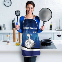 Custom Galaxy Golf Apron with Golfer Silhouette, Golf Ball Design - Wonder Print Shop