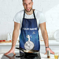 Custom Galaxy Golf Apron with Golfer Silhouette, Golf Ball Design - Wonder Print Shop