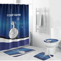 Custom Galaxy Golf Bathroom Set with Golfer Silhouette, Golf Ball Design - Wonder Print Shop