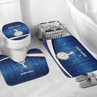 Custom Galaxy Golf Bathroom Set with Golfer Silhouette, Golf Ball Design - Wonder Print Shop