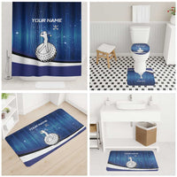 Custom Galaxy Golf Bathroom Set with Golfer Silhouette, Golf Ball Design - Wonder Print Shop