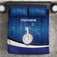 Custom Galaxy Golf Bedding Set with Golfer Silhouette, Golf Ball Design - Wonder Print Shop