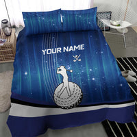 Custom Galaxy Golf Bedding Set with Golfer Silhouette, Golf Ball Design - Wonder Print Shop