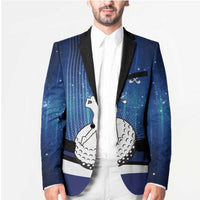 Custom Galaxy Golf Blazer with Golfer Silhouette, Golf Ball Design - Wonder Print Shop