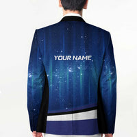 Custom Galaxy Golf Blazer with Golfer Silhouette, Golf Ball Design - Wonder Print Shop