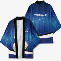 Custom Galaxy Golf Kimono with Golfer Silhouette, Golf Ball Design - Wonder Print Shop