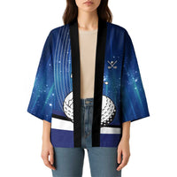 Custom Galaxy Golf Kimono with Golfer Silhouette, Golf Ball Design - Wonder Print Shop