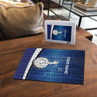 Custom Galaxy Golf Puzzle with Golfer Silhouette, Golf Ball Design - Wonder Print Shop
