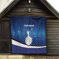 Custom Galaxy Golf Quilt with Golfer Silhouette, Golf Ball Design - Wonder Print Shop