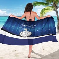 Custom Galaxy Golf Sarong with Golfer Silhouette, Golf Ball Design - Wonder Print Shop