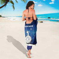 Custom Galaxy Golf Sarong with Golfer Silhouette, Golf Ball Design - Wonder Print Shop