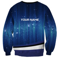 Custom Galaxy Golf Sweatshirt with Golfer Silhouette, Golf Ball Design - Wonder Print Shop