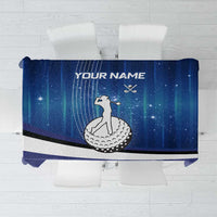 Custom Galaxy Golf Tablecloth with Golfer Silhouette, Golf Ball Design - Wonder Print Shop